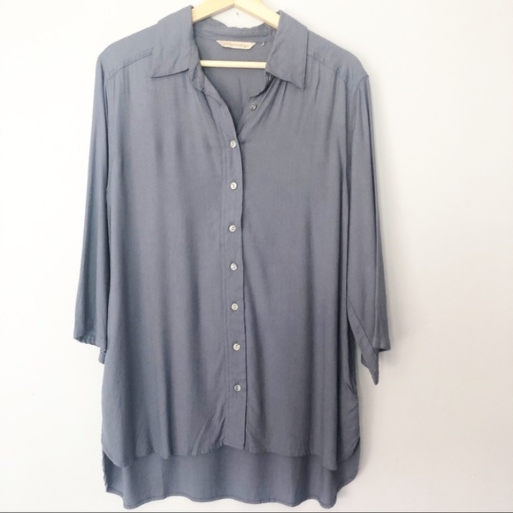 Soft Surroundings Tunic Button Down top w/ Pockets